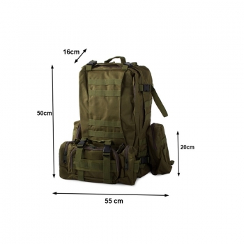 1Mcz Vojenský batoh 48,5l armádní zelená (army green)